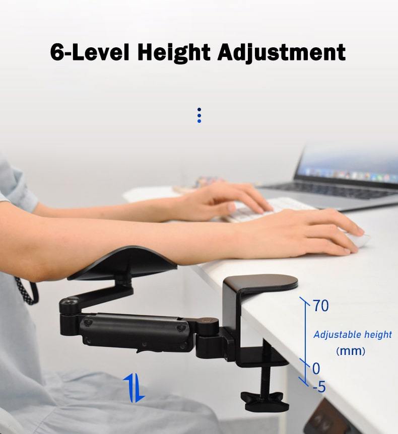 MOSTARY™ Ergonomic Desk Arm Rest Rotating Wrist Shoulder Support - Prevent Mouse Arm - MOSTARYSTORE™