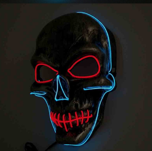 Halloween Led Glowing Full Face Mask - MOSTARYSTORE™