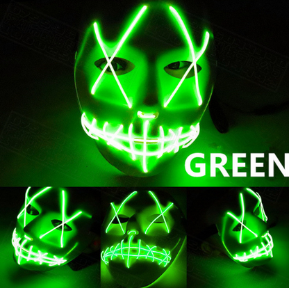 Halloween Led Glowing Full Face Mask - MOSTARYSTORE™