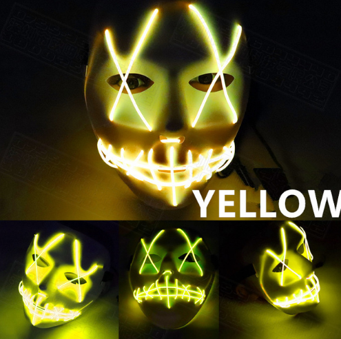 Halloween Led Glowing Full Face Mask - MOSTARYSTORE™